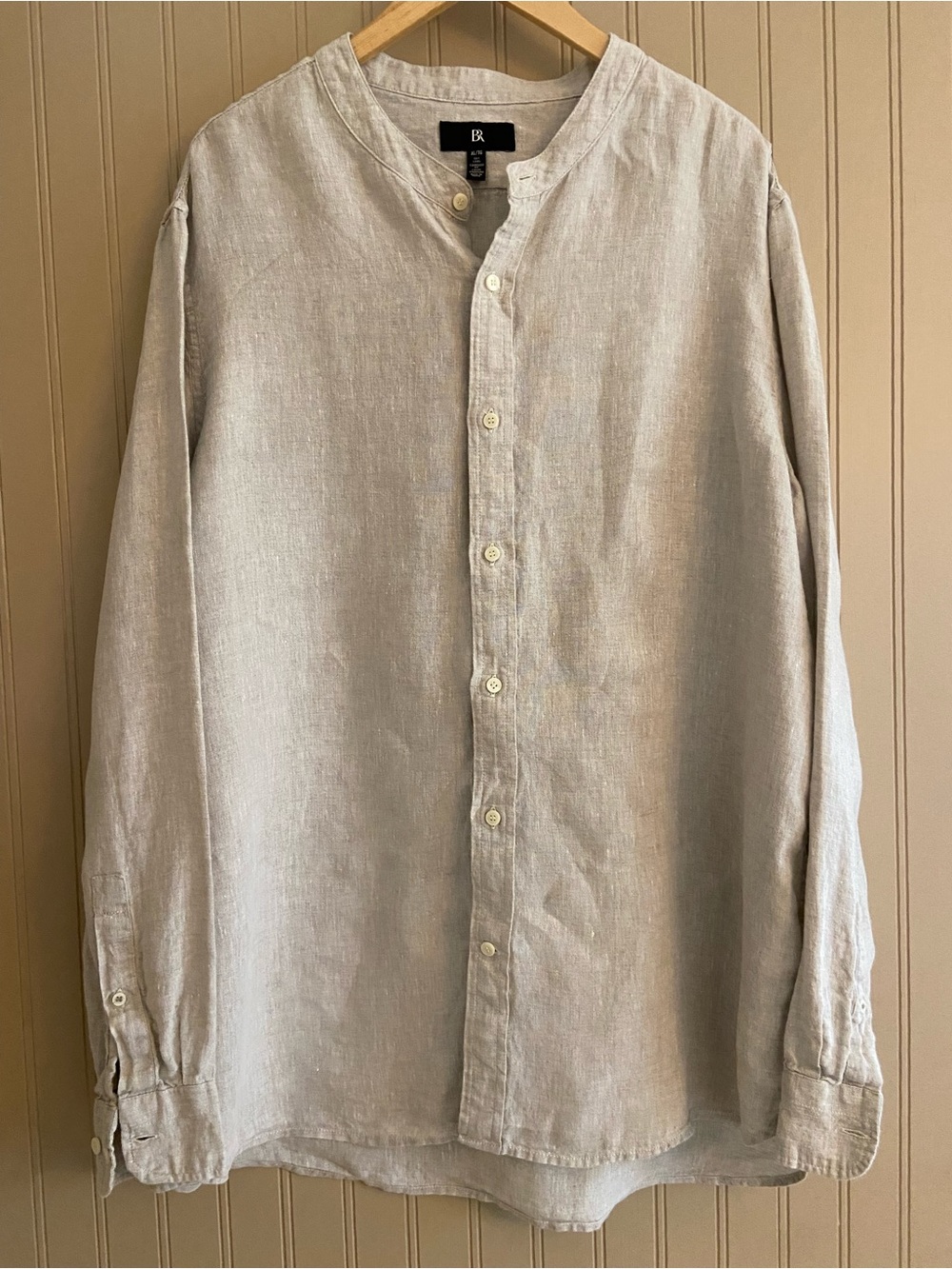 Banana Republic 100% Linen Standard Fit Short Sleeve Button down Size XL